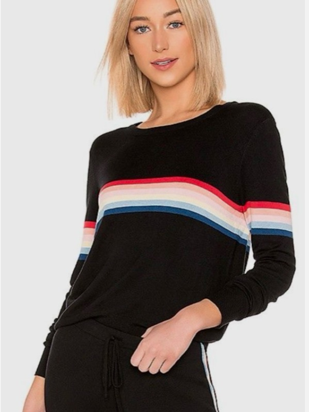 Spiritual Gangster X Madeleine Thompson colorful striped top Excellent condition